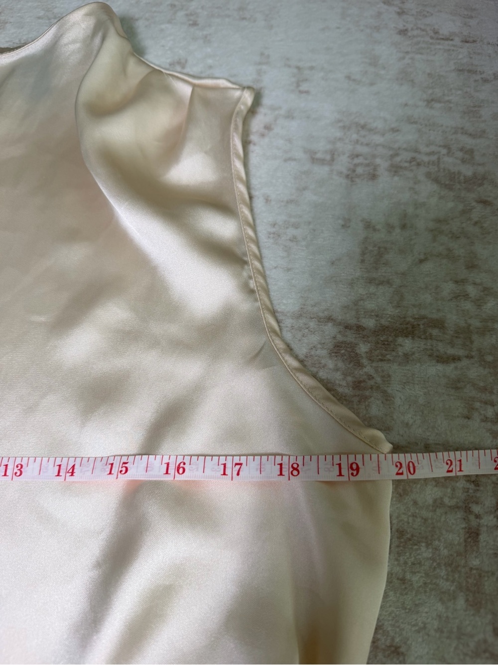 Sincerely Jules Soft Cream Satin Tank Top Women’s XL - Picture 9 of 10